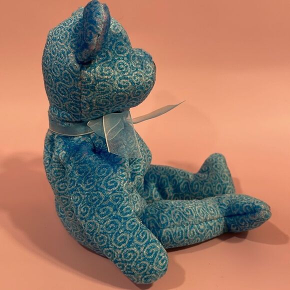 2001 Vintage Ty Original Beanie Baby Classy The Peoples Choice Blue Bear NWT EC - Picture 4 of 10